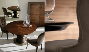 EDGAR - Round wooden dining table by OPERA CONTEMPORARY - view 3
